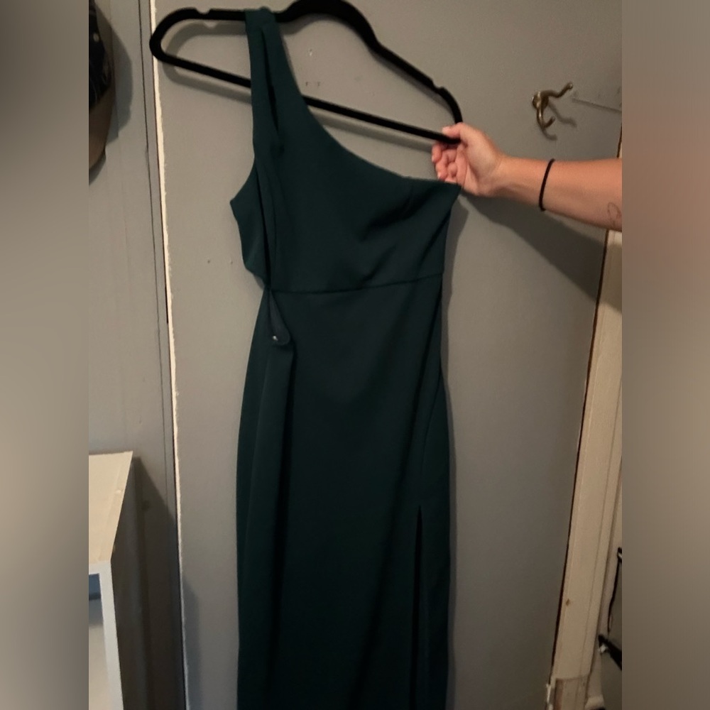 Wedding guest dress - dark green